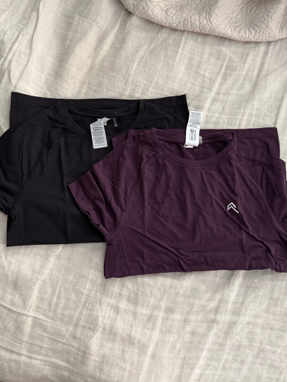 Plum and Black Oner Active Gym Tee